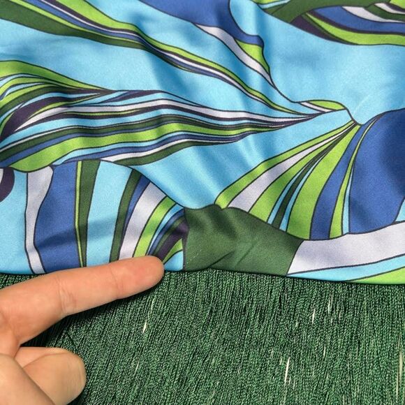 House of Harlow Satin Fringe Groovy Set Crop Top + Midi High Waist Skirt Size XS - Picture 11 of 11